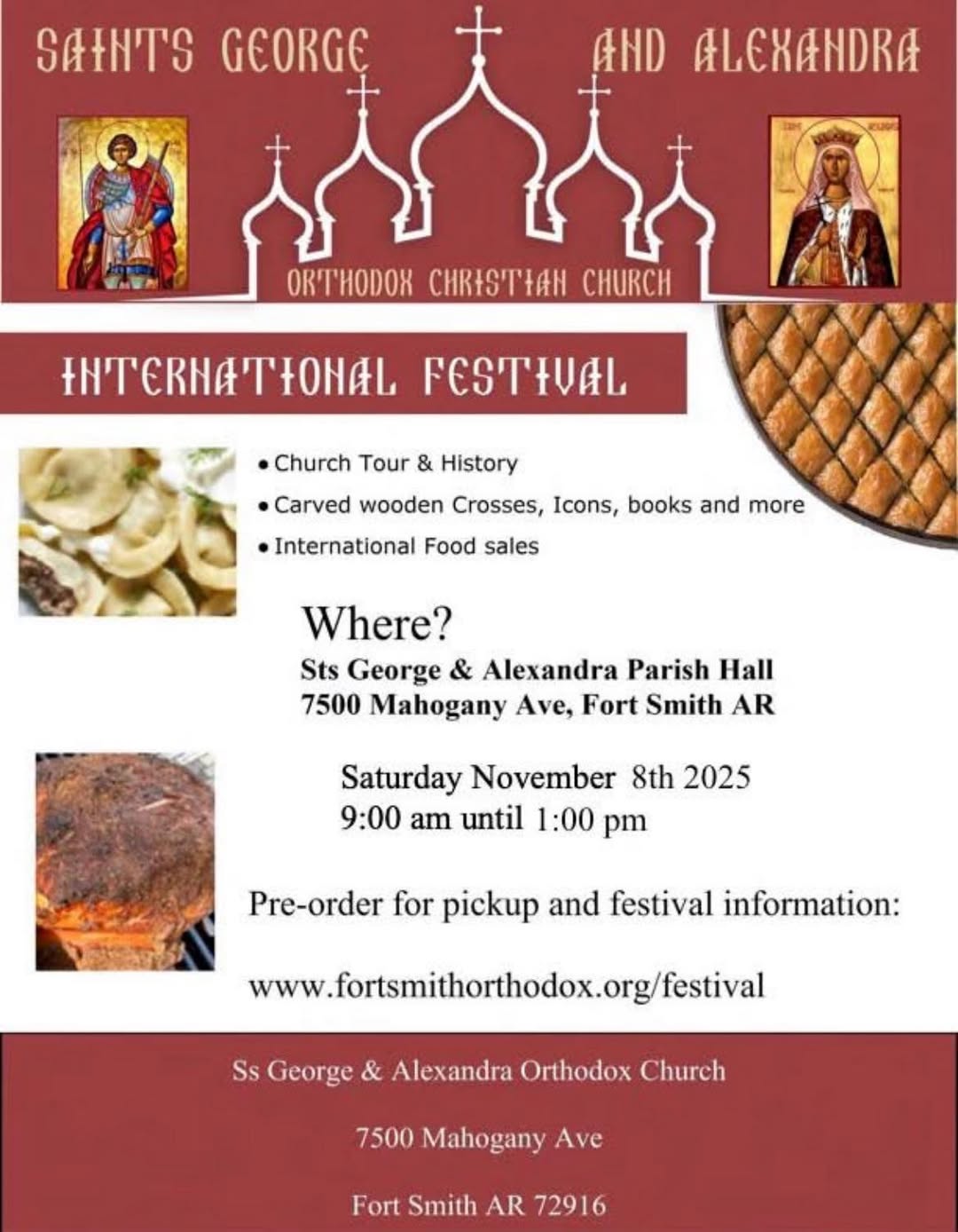 Flyer from our 2025 Food Festival